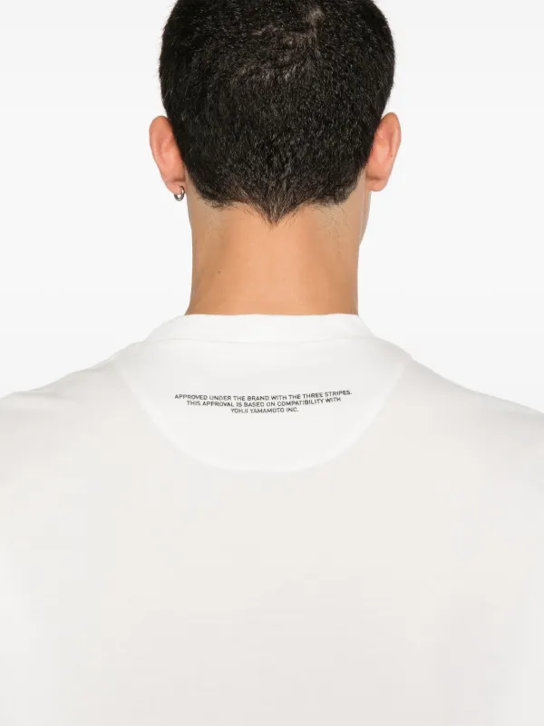 Y-3 logo-print T-shirt | White | FARFETCH JO