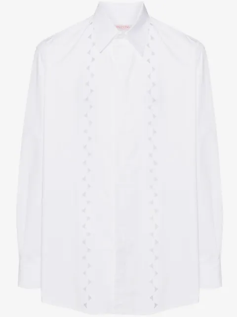 Valentino Garavani scallop-detail shirt