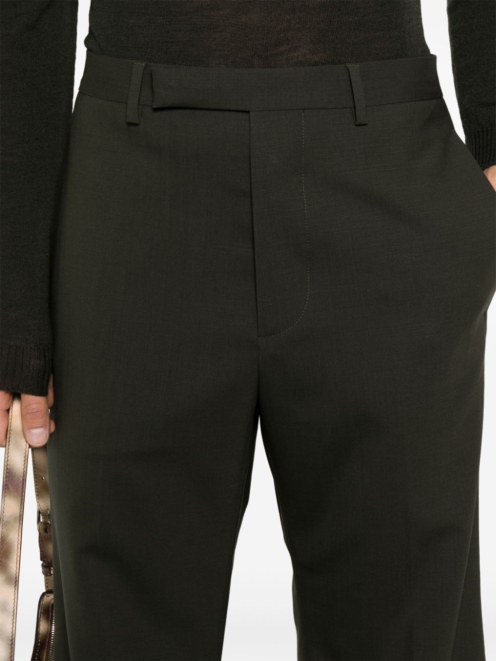 Shop Rick Owens Astaires Trousers In Green