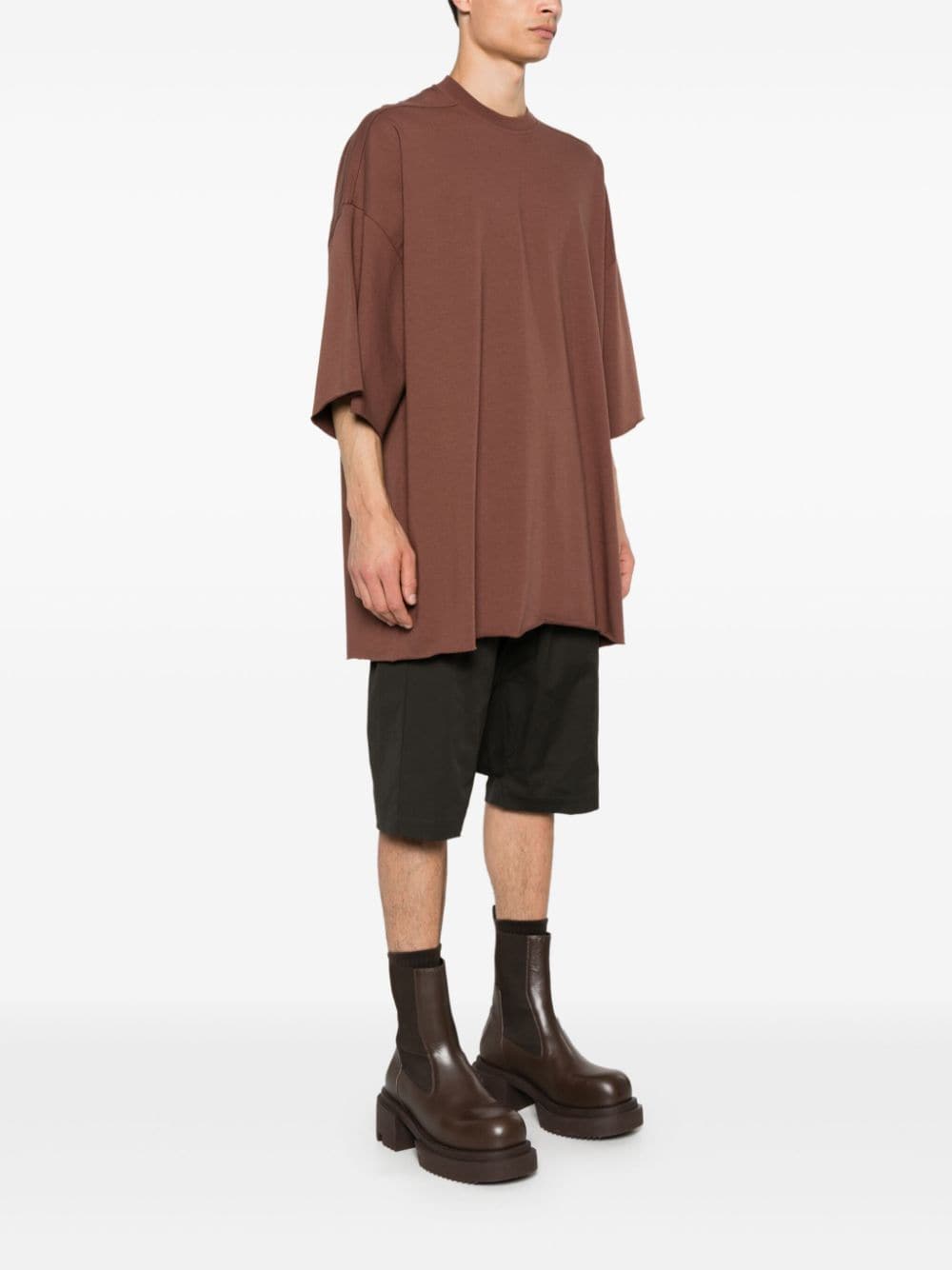 Shop Rick Owens Tommy T-shirt In Brown