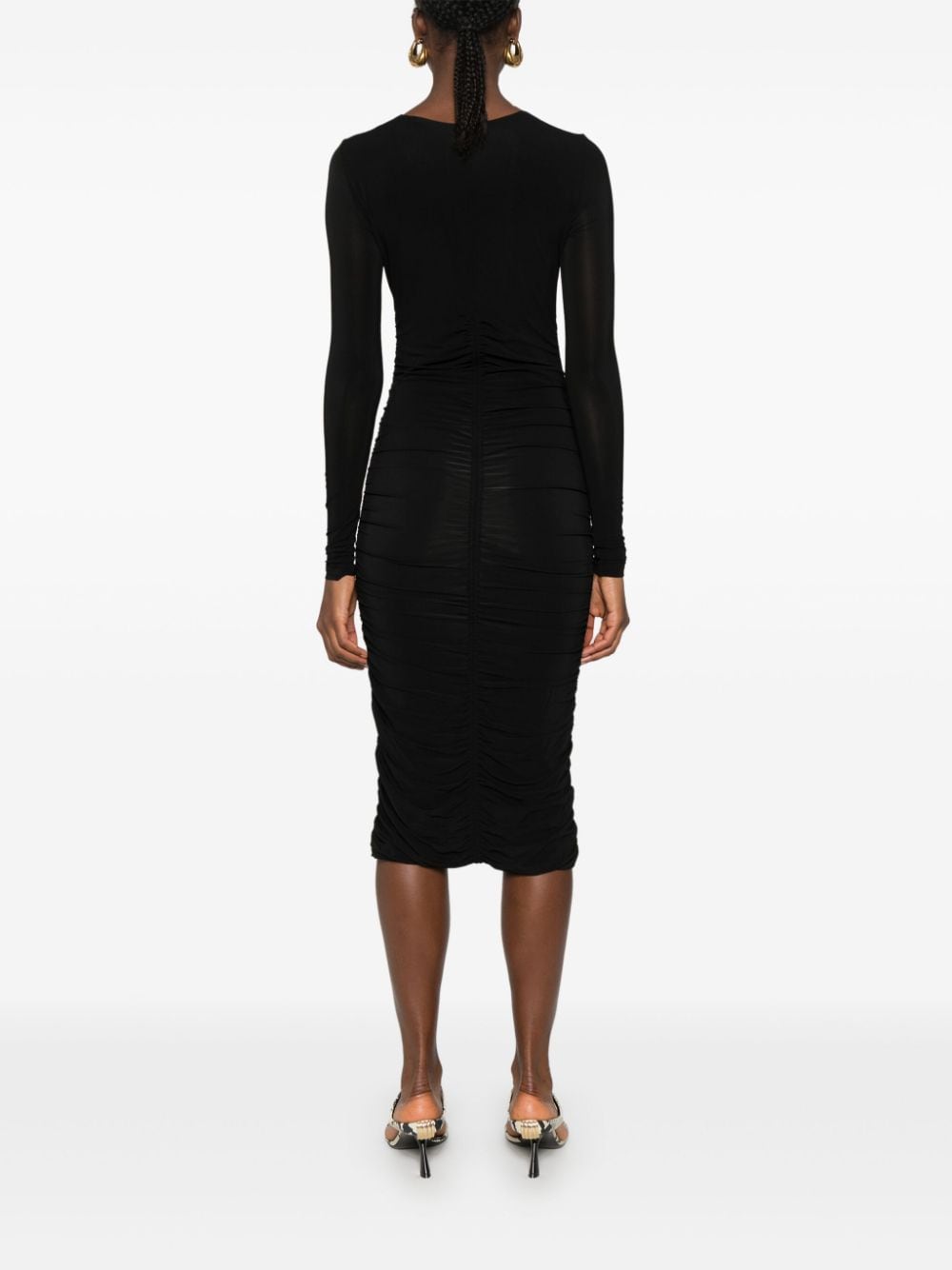 Shop Isabel Marant Volgane Dress In Black