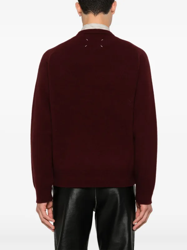Maison Margiela crew-neck Wool Sweater | Red | FARFETCH JO Maison Margiela crew-neck Wool Sweater | Red | FARFETCH JO