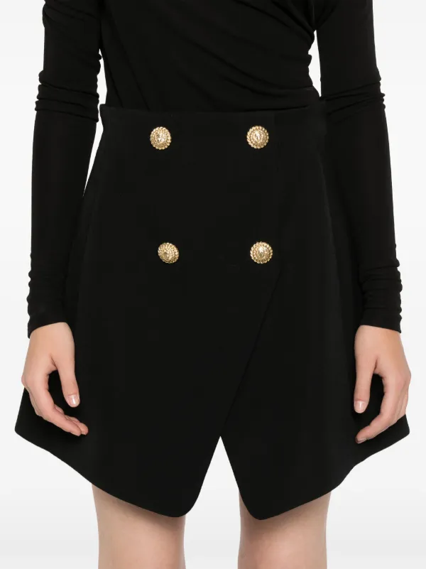 ミニスカート BALMAIN Women Mini Skirts 24ADF1LC056KG96 EAC Black Balmain Virgin Wool Mini Skirt | Black | FARFETCH JO