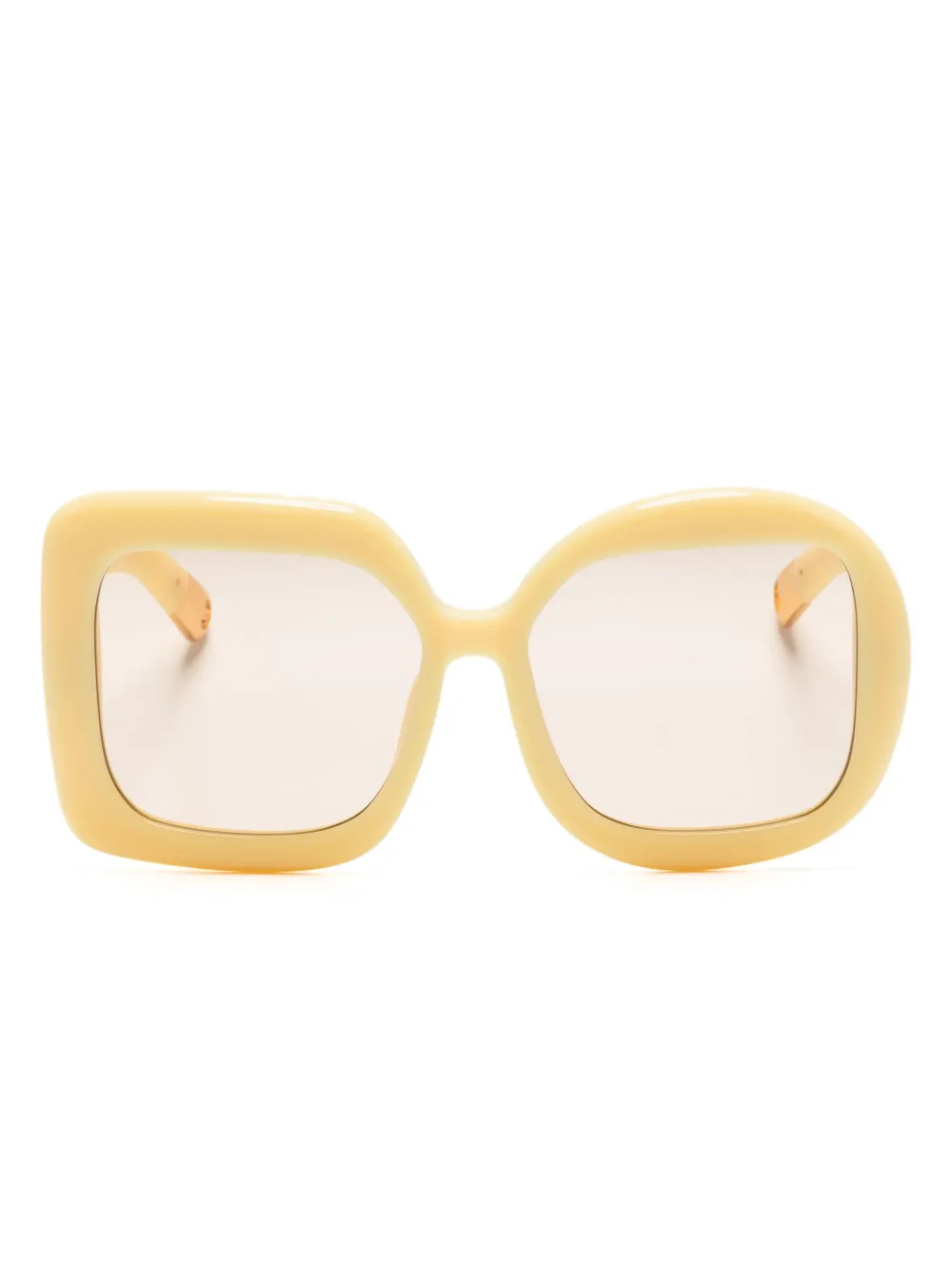 Jacquemus Les Carré Rond sunglasses | Yellow | Image 1