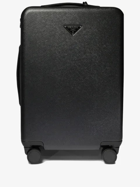 Prada triangle-logo suitcase