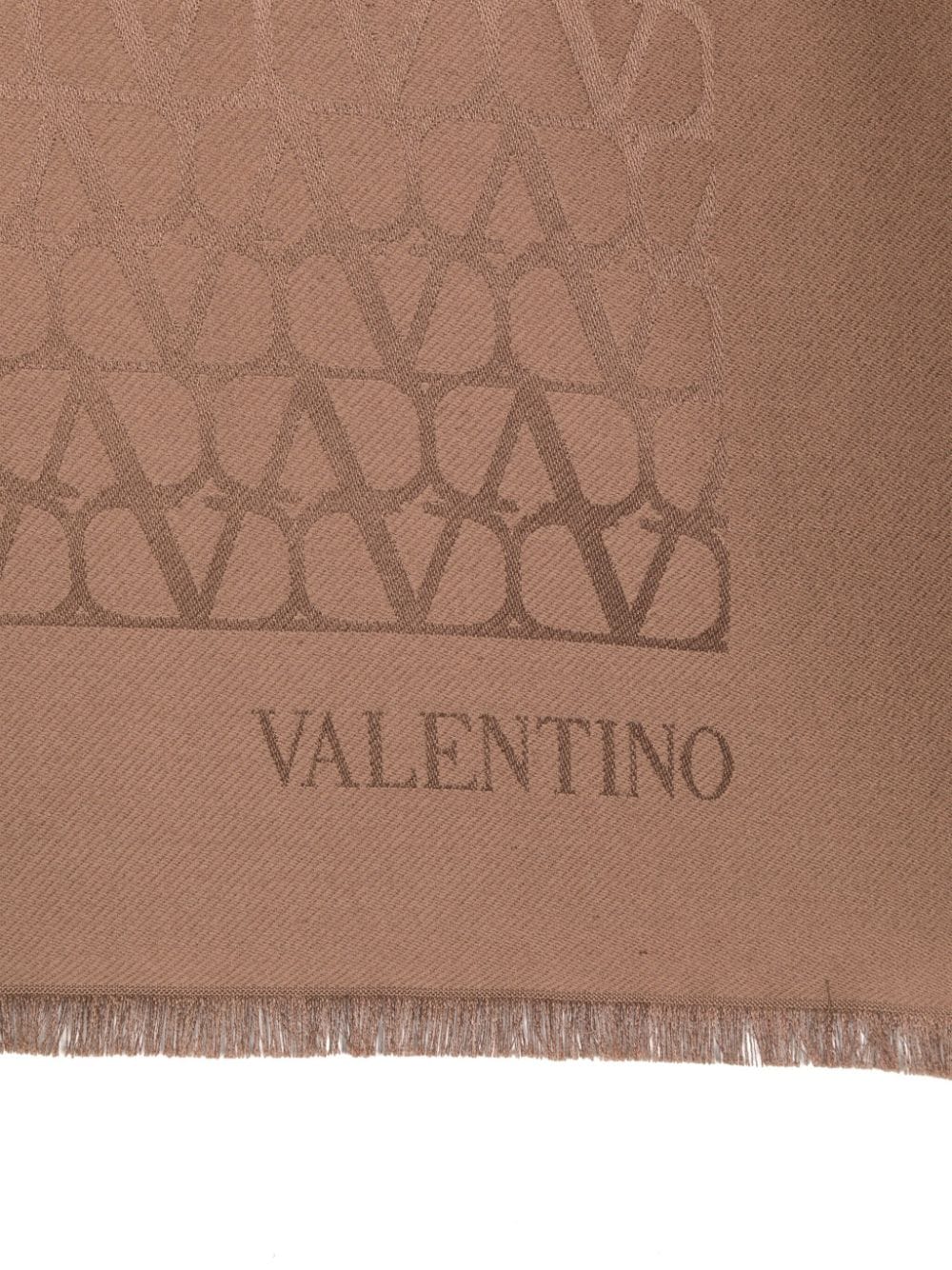 Shop Valentino Toile Iconographe Scarf In Brown