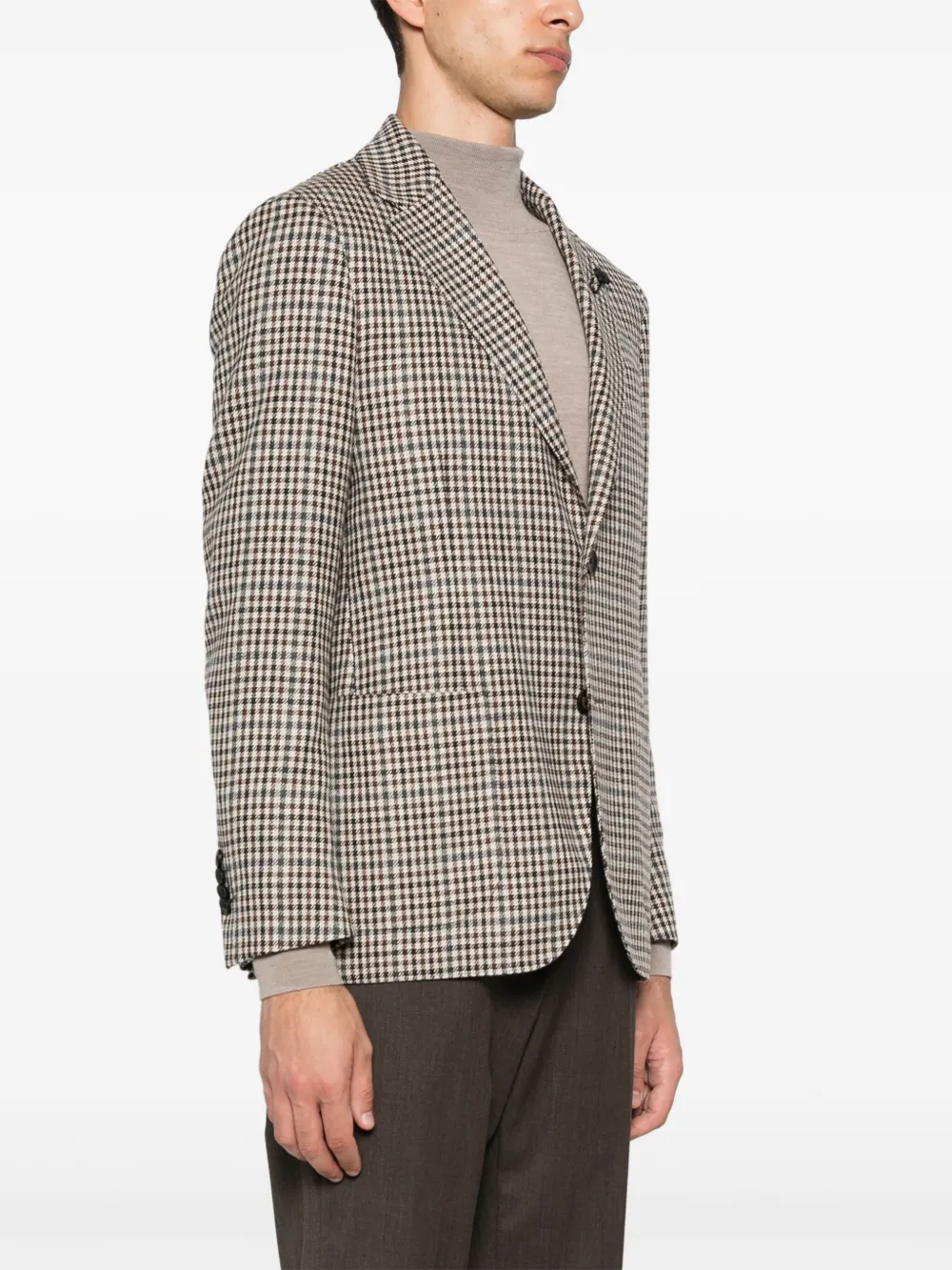 Lardini Blazer met broche Bruin
