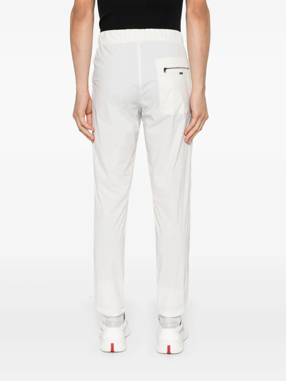 Herno Drawstring Tapered Trousers In White