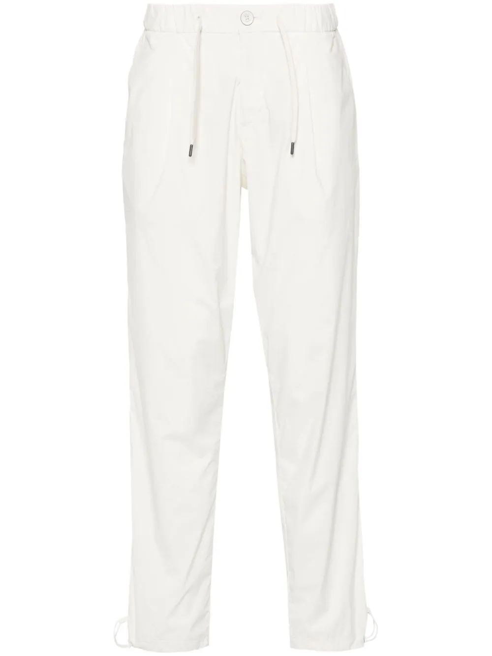 Herno Drawstring Tapered Trousers In White