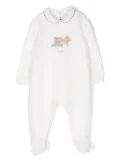 Il Gufo teddy bear-patches pajamas - White