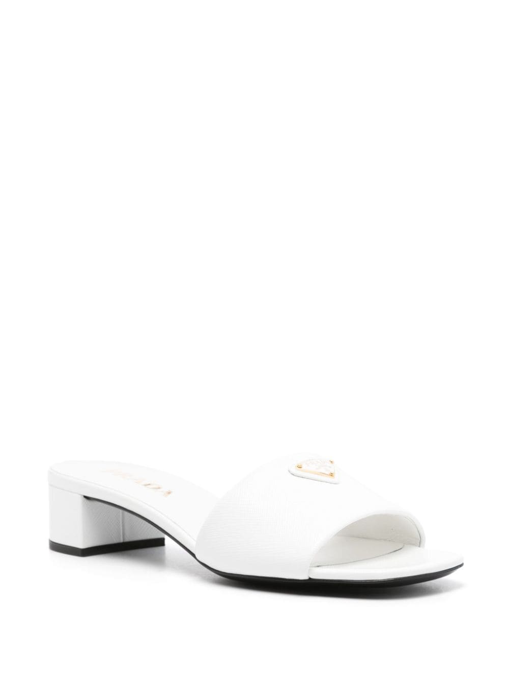 Prada 35mm leather sandals - Wit