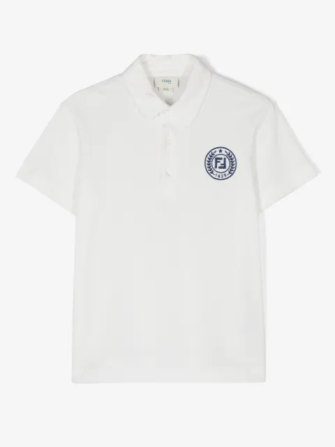 Fendi Kids logo-embroidered polo shirt