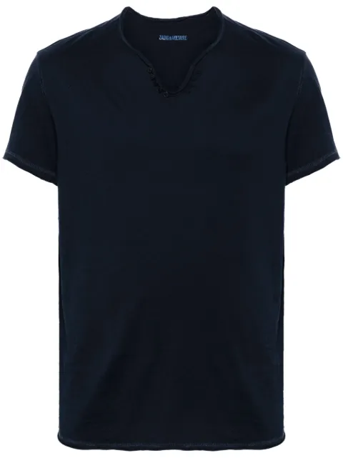 Zadig&Voltaire playera con cuello henley