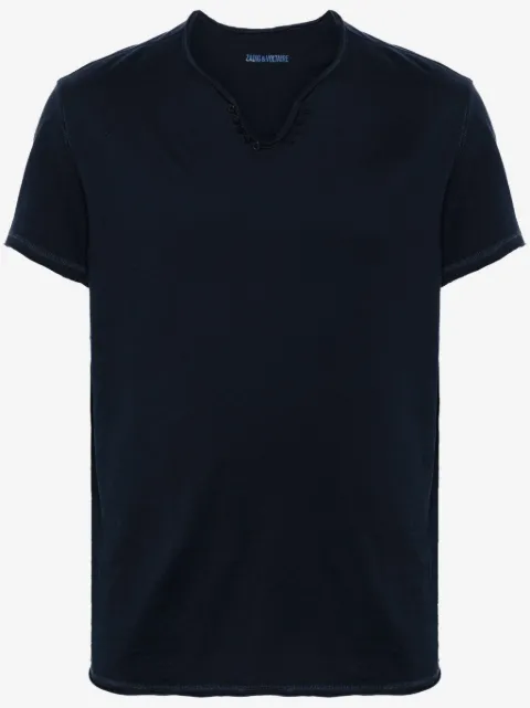 Zadig&Voltaire Henley-neck cotton T-shirt