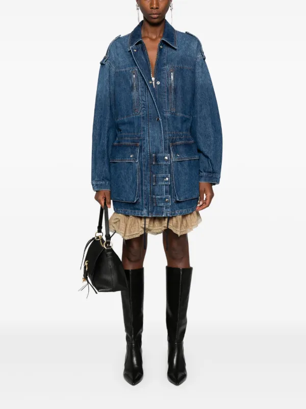 【送料&関税込】Marant Atoile Joanna Denim Jacket MARANT ÉTOILE Joanna paneled denim jacket | NET-A-PORTER