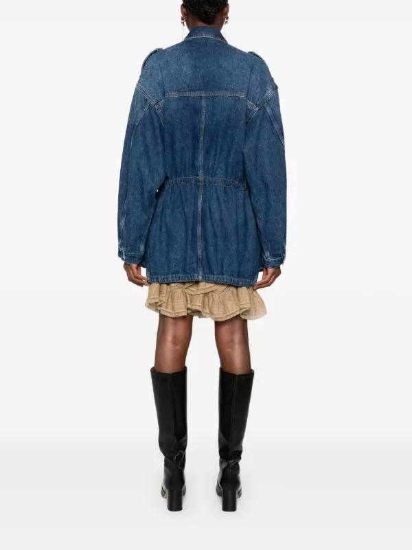 MARANT ÉTOILE Joanna Denim Jacket | Blue | FARFETCH JO