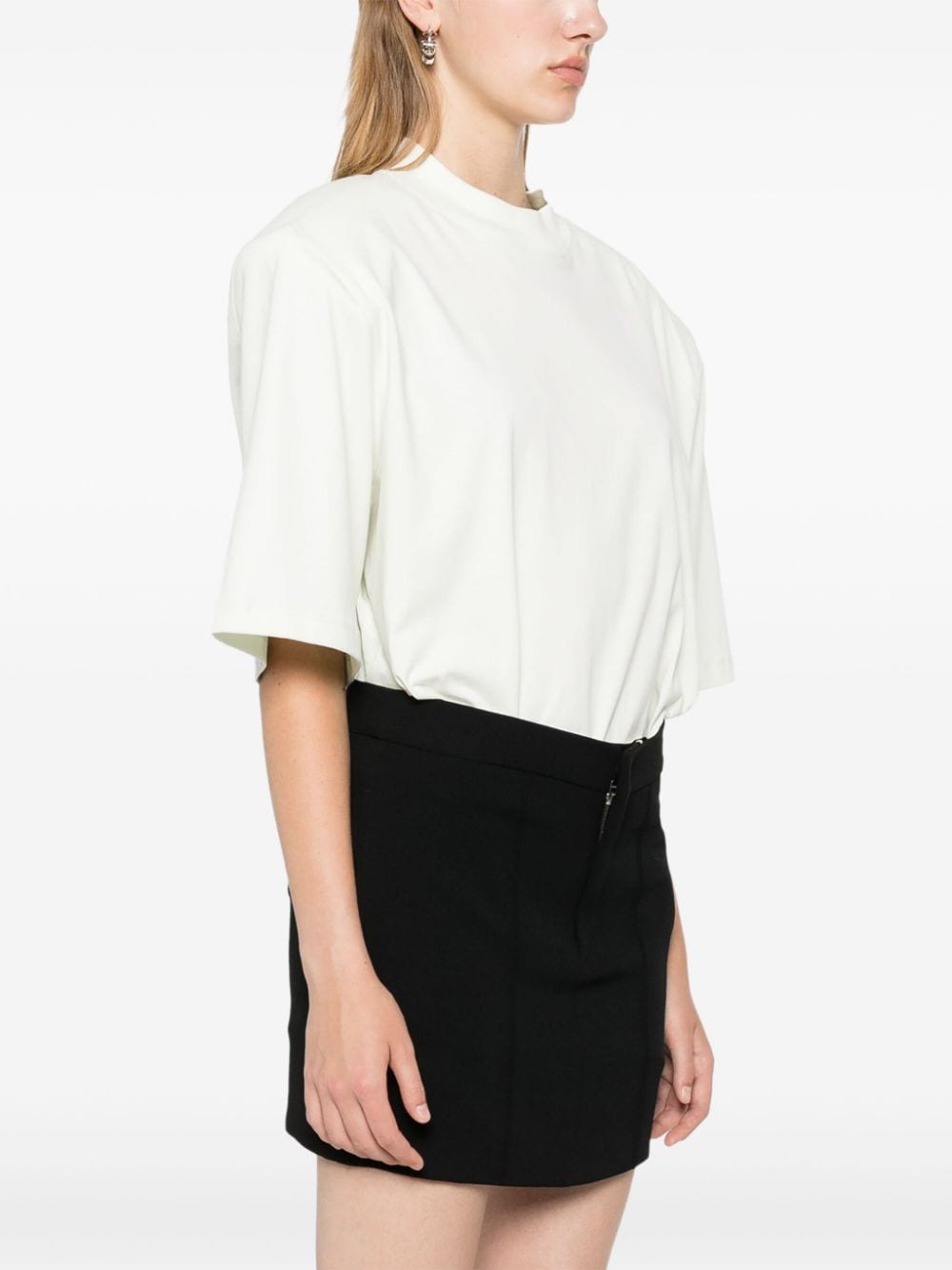 Shop Isabel Marant Licoma Crepe Mini Skirt In Black