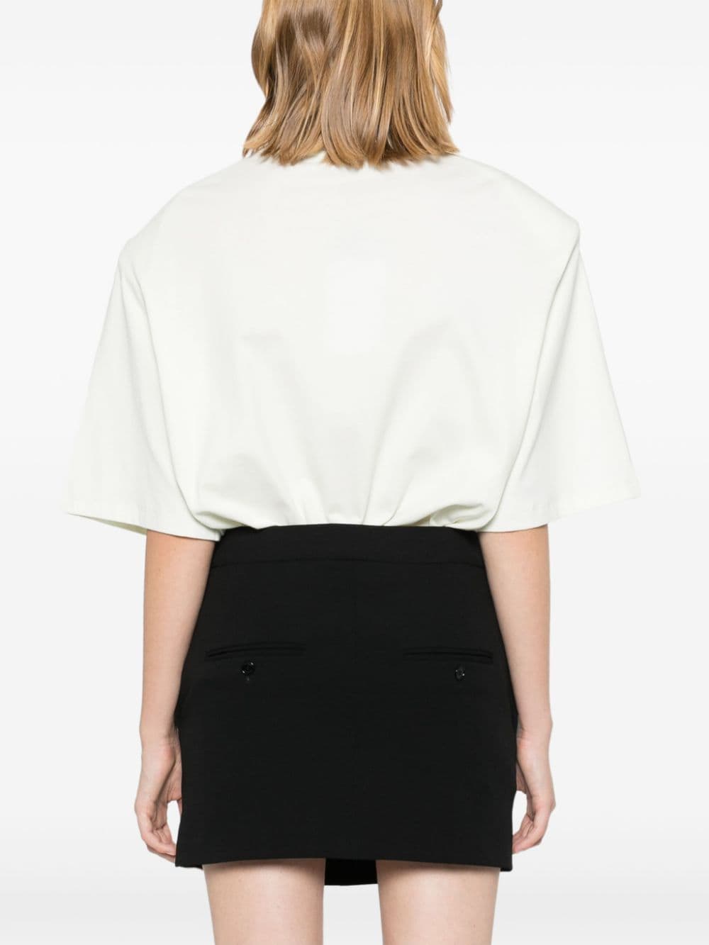 Shop Isabel Marant Licoma Crepe Mini Skirt In Black