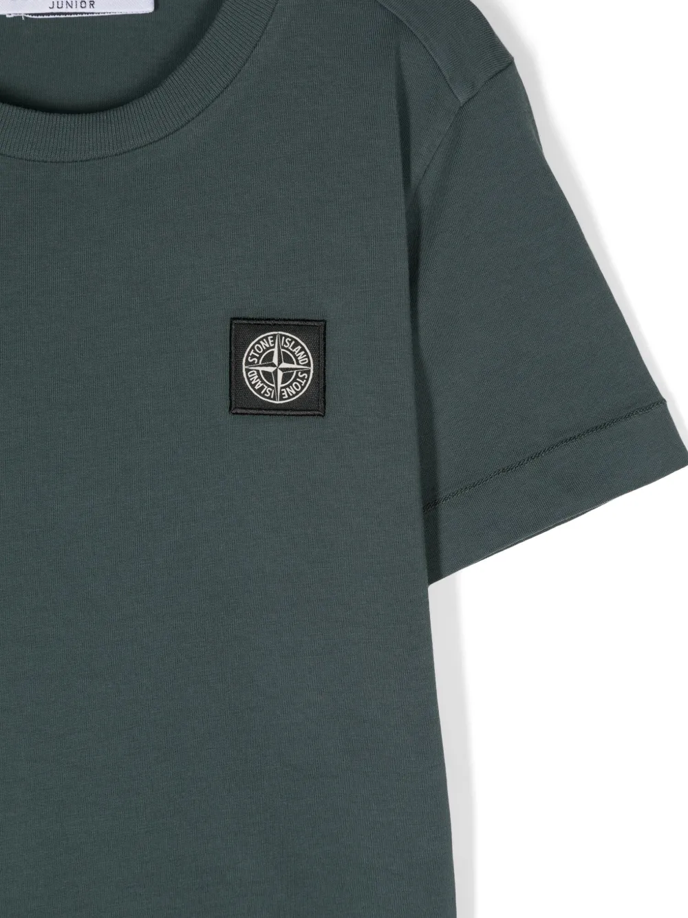 Stone Island Junior T-shirt met Compass-applicatie Groen