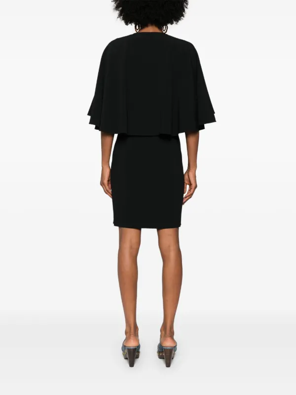 Chloe draped detail Cady Mini Dress Farfetch