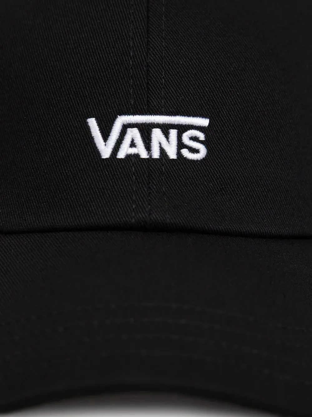 Vans Hoed met geborduurd logo en strikdetail Zwart
