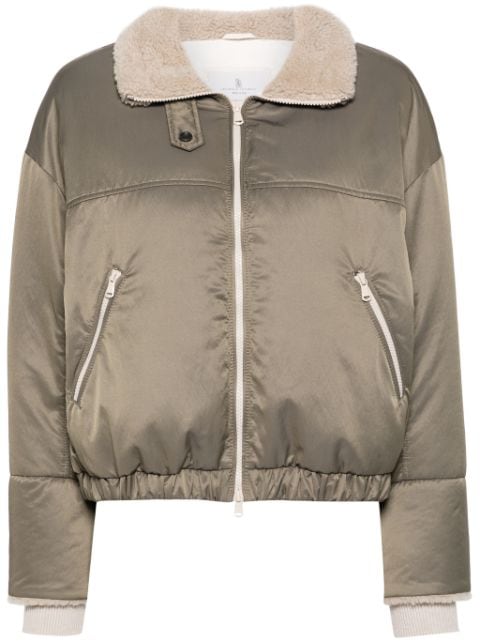 Brunello Cucinelli padded bomber jacket