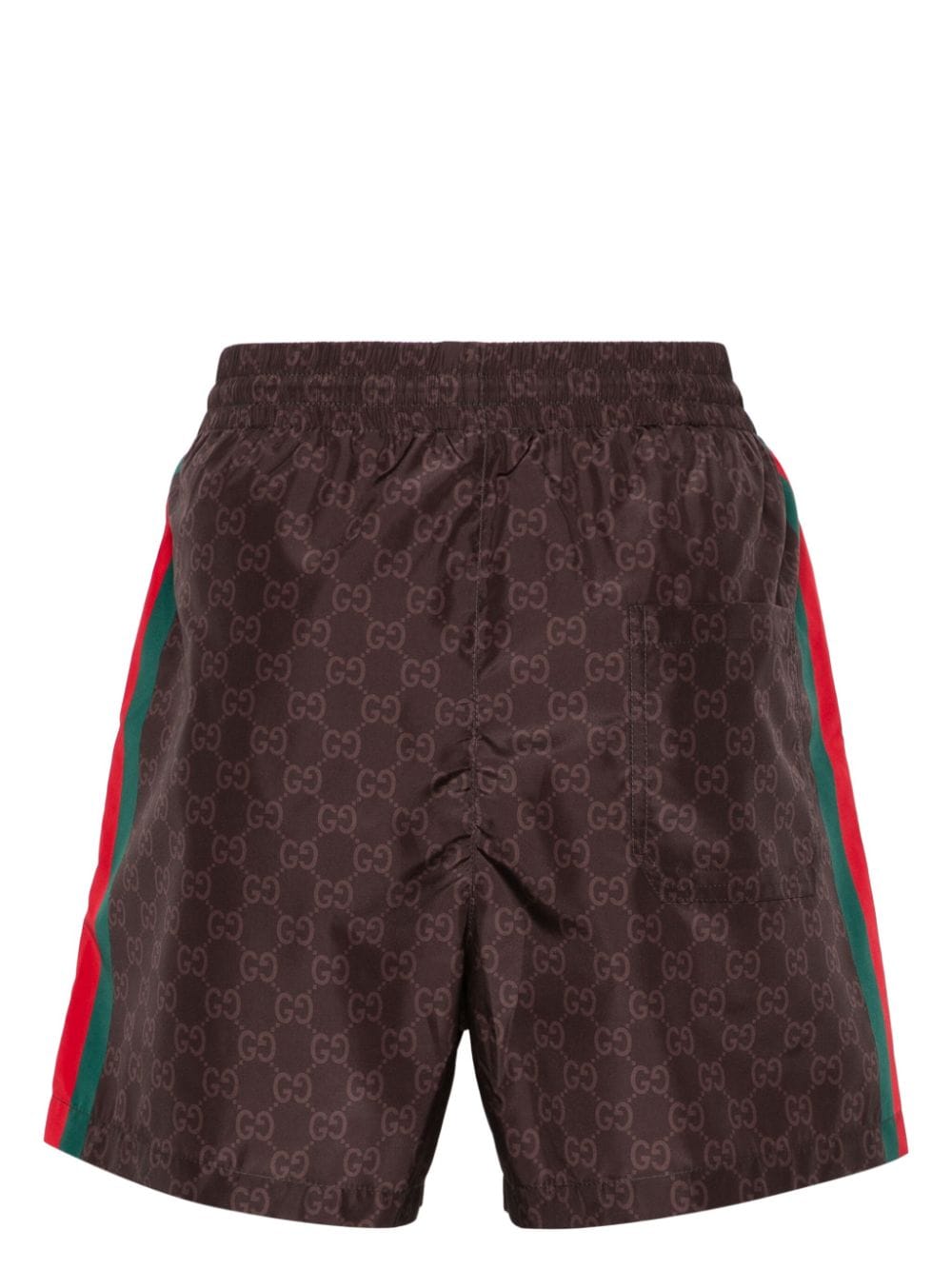 Gucci Zwembroek met GG Supreme-print - Bruin