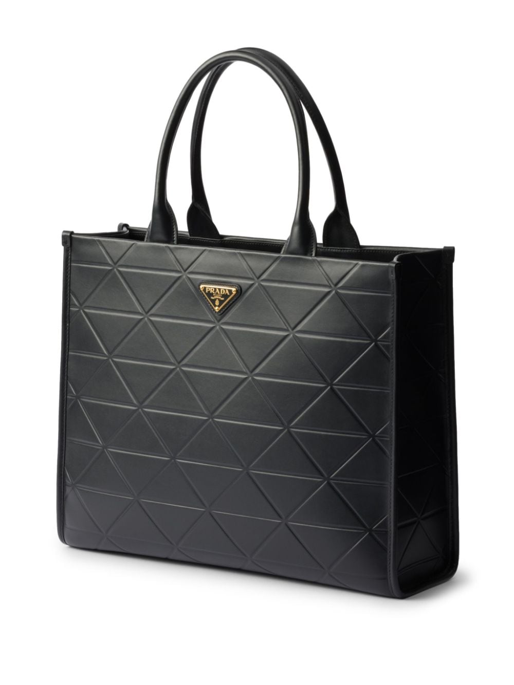 Shop Prada Large Symbole Tote Bag In Black