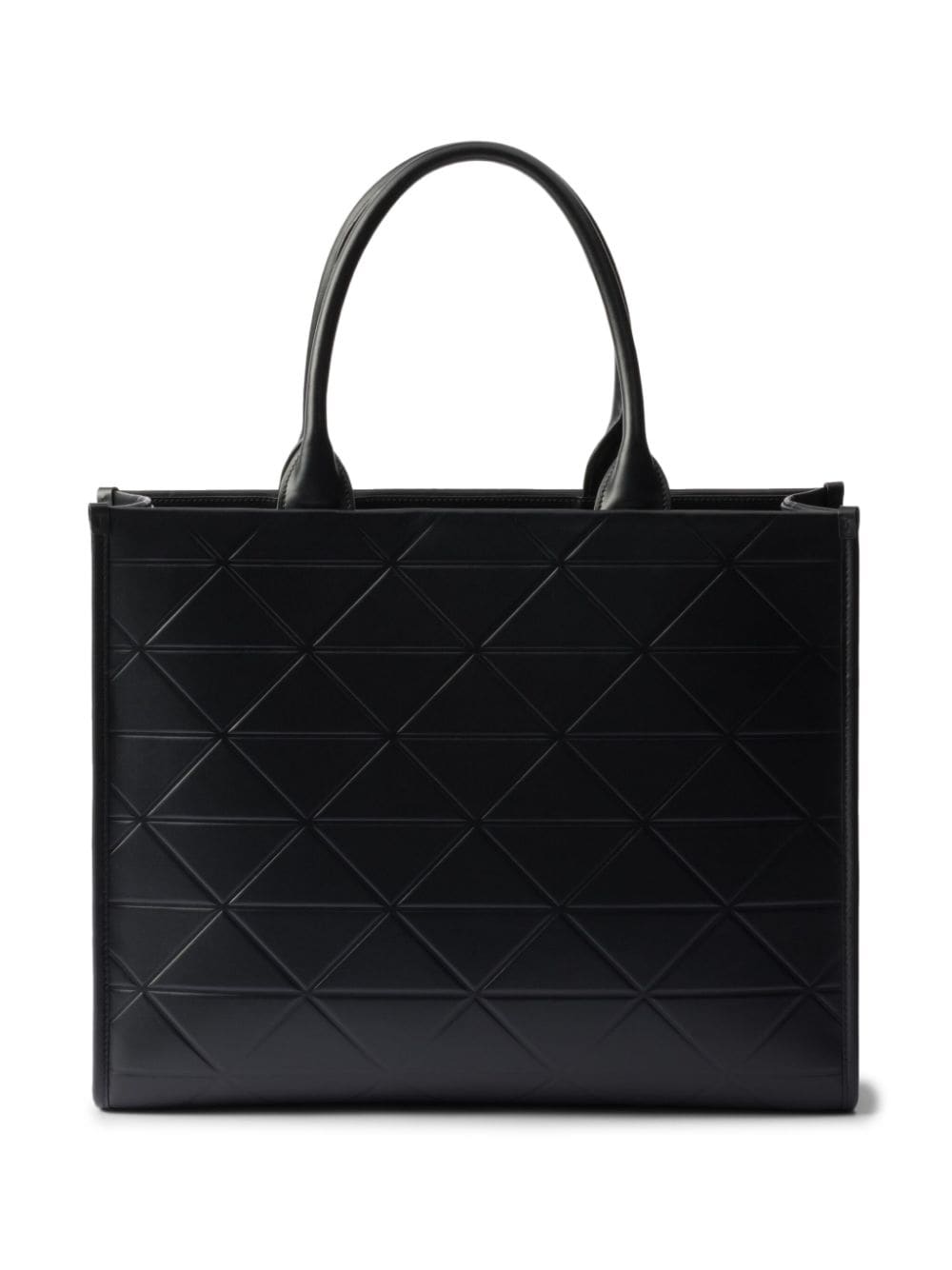 Shop Prada Large Symbole Tote Bag In Black