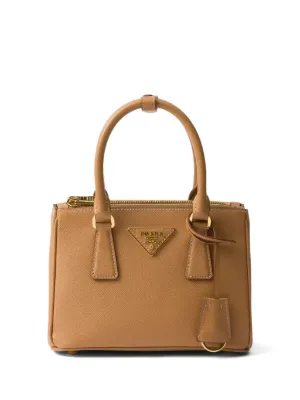 Prada ガレリア サフィアーノレザーハンドバッグ ミニ | ブラウン