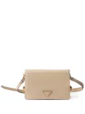 Prada leather shoulder bag - Neutrals