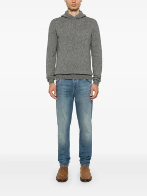 パーカー・フーディ Roberto Collina Blue Spongy Cotton Blend Hoodie Roberto Collina Blue Spongy Cotton Blend Hoodie | ShopSimon