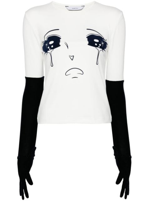 pushBUTTON Crying Girl T-shirt