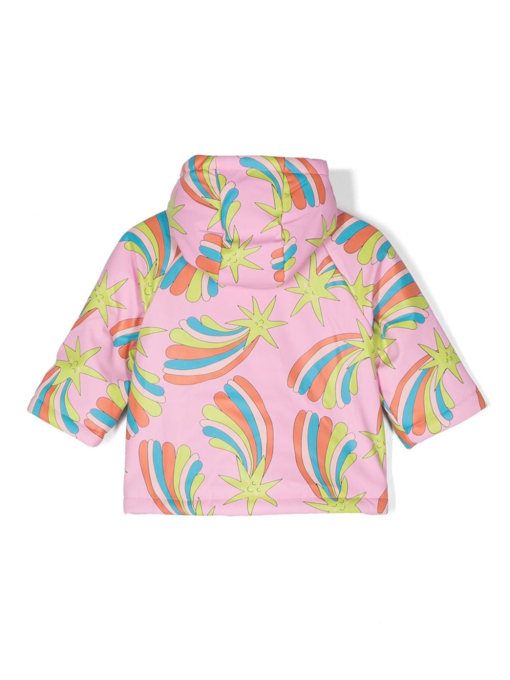 Stella McCartney Kids Shooting Stars-print raincoat - Wit