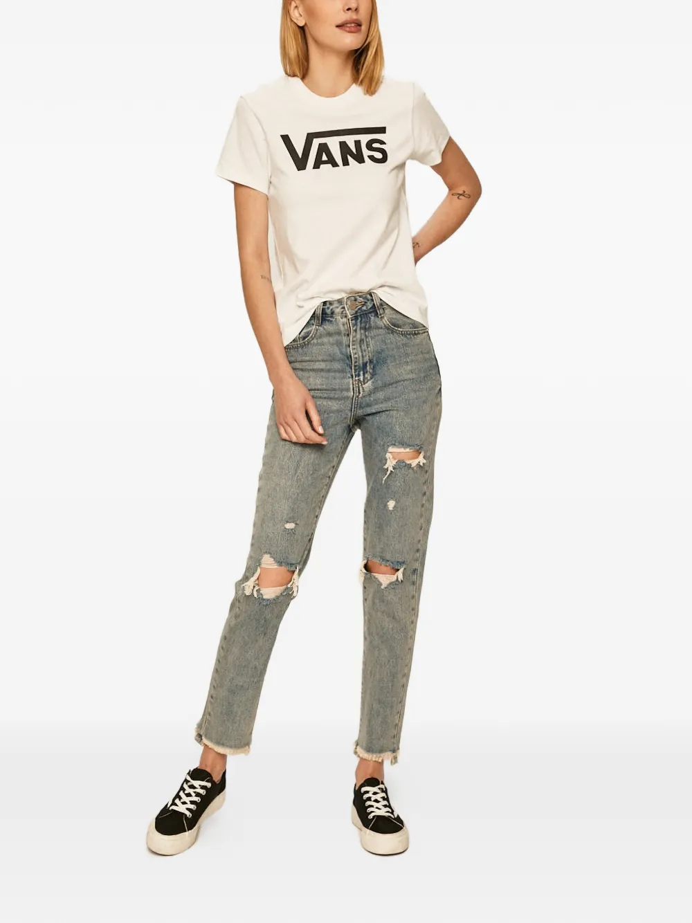 Vans T-shirt met logo Wit
