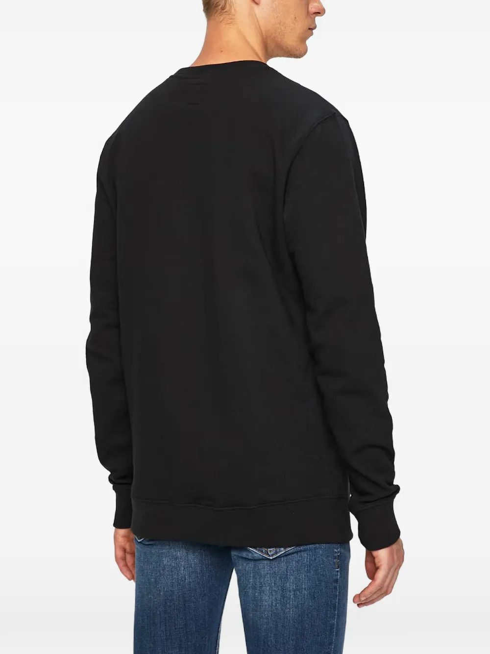 Vans Sweater met logodetail en lange mouwen Zwart