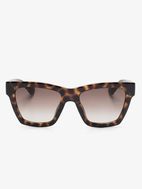 Gucci Eyewear square-frame tortoiseshell sunglasses