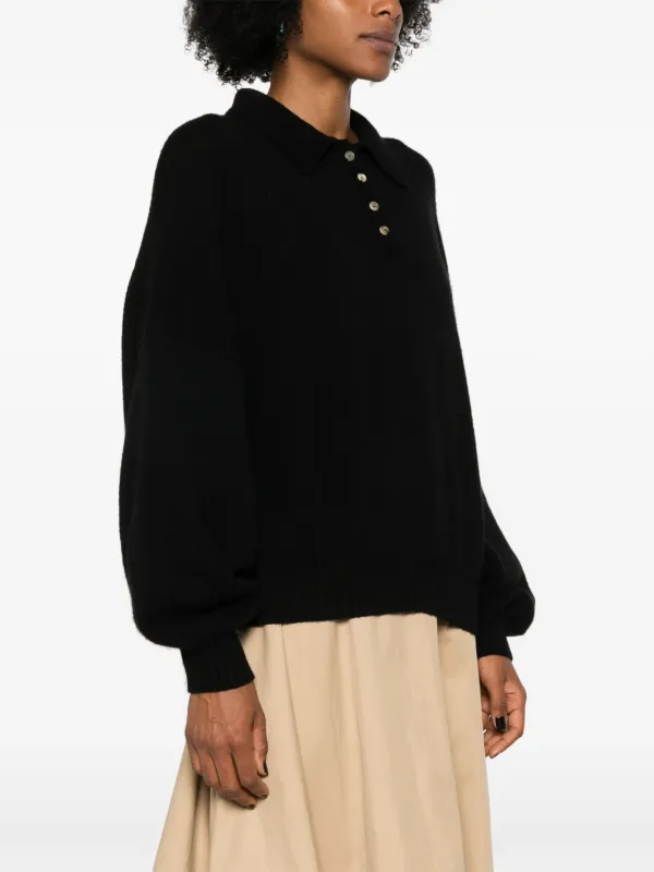 KHAITE Rene ポロセーター | ブラック | FARFETCH JP
