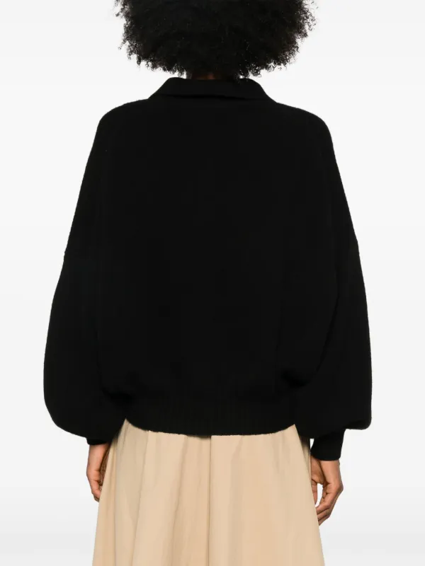 KHAITE Rene ポロセーター | ブラック | FARFETCH JP