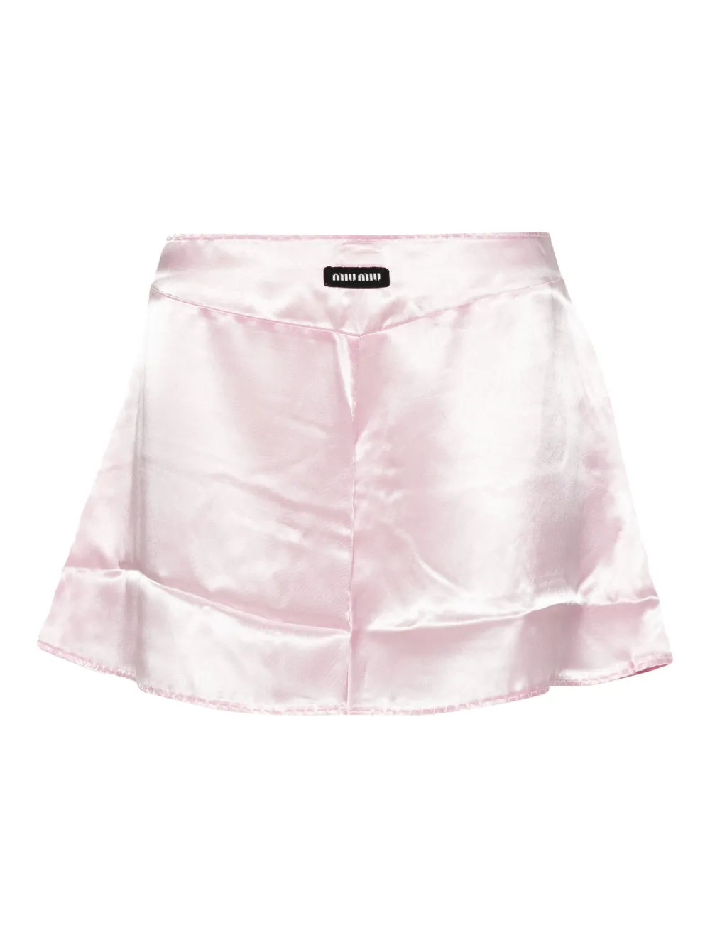 Miu Miu satin pyjama shorts | Pink | Image 1