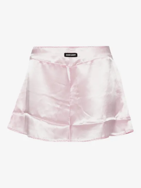 Miu Miu satin pyjama shorts