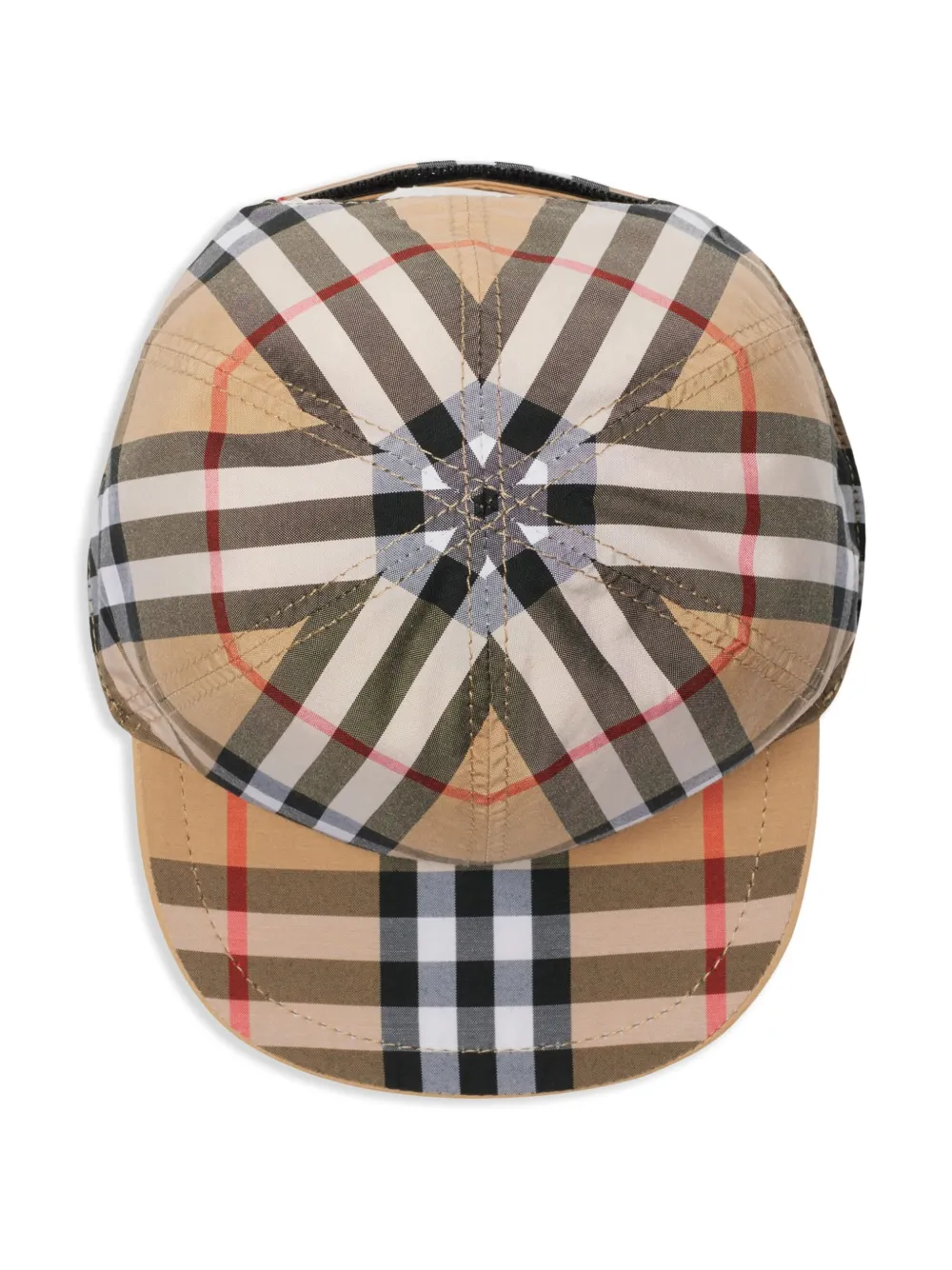 Burberry Kids Katoenen honkbalpet Beige