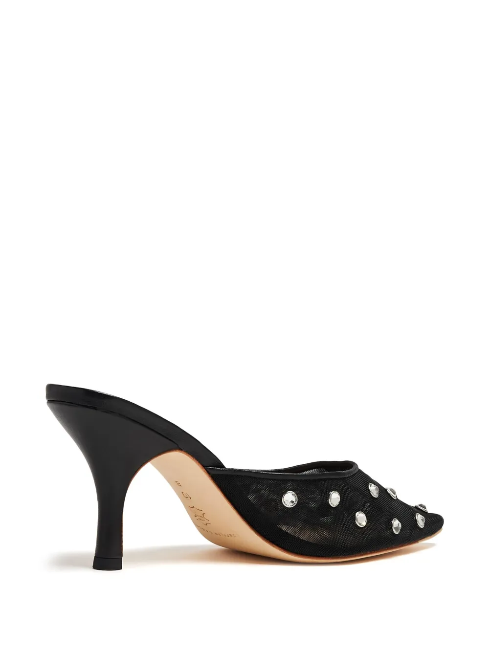 Loeffler Randall 76mm Paloma rhinestone-embellished mules Black