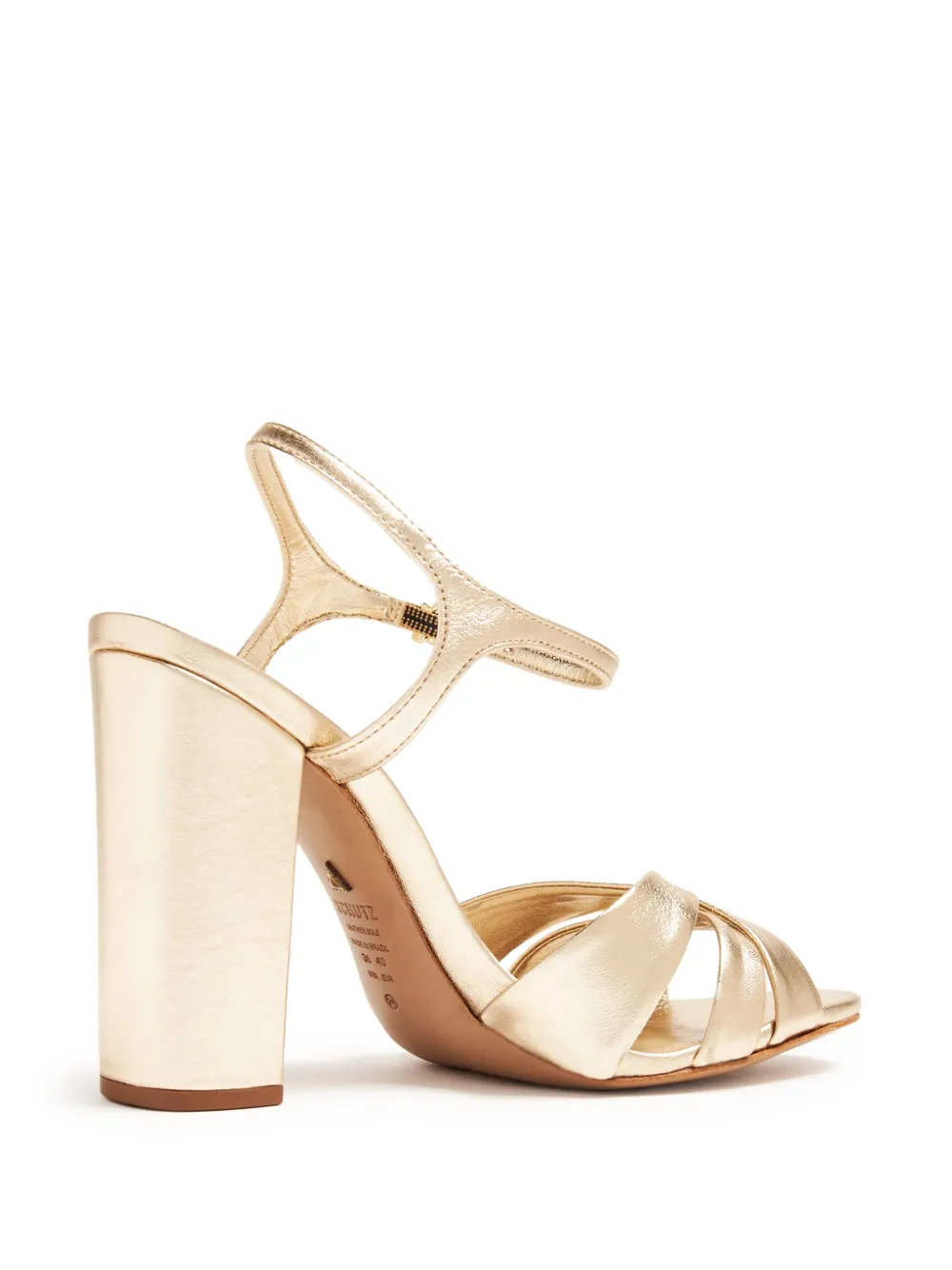 Schutz 105mm Keefa sandals Gold