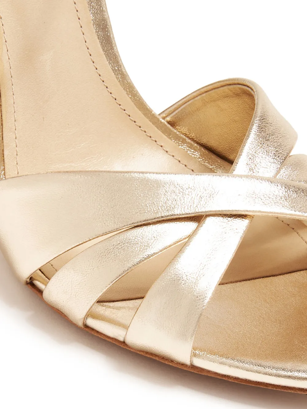 Schutz 105mm Keefa sandals Gold