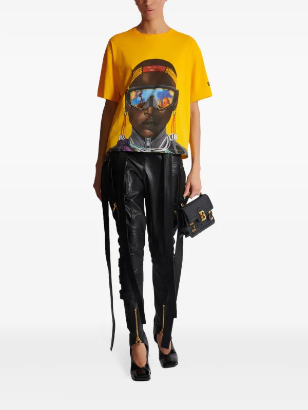 Balmain x Disney The Lion King T-shirt | Yellow | FARFETCH SG