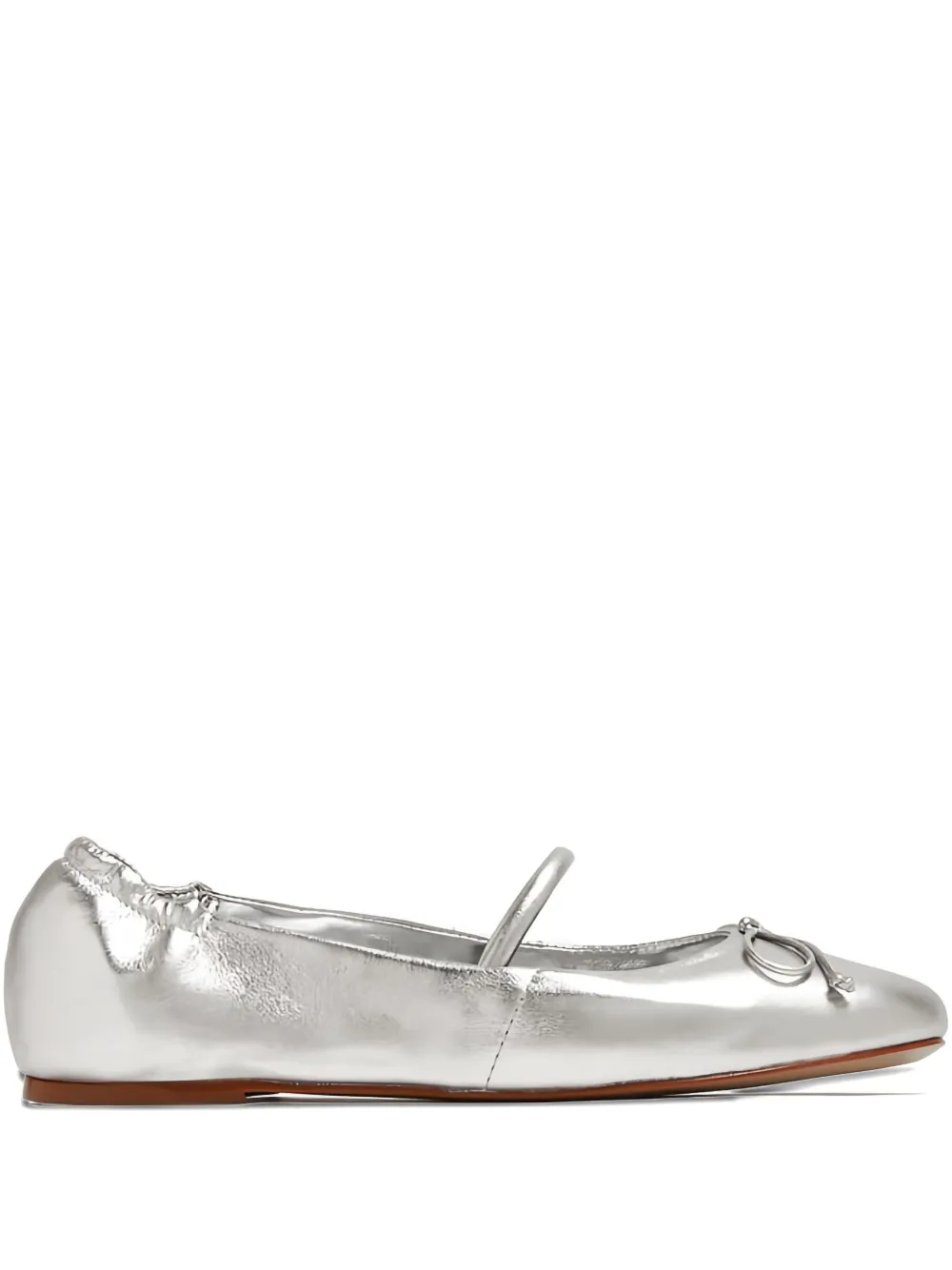 Schutz Fechado bow-embellished ballet flats Silver