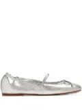 Schutz Fechado bow-embellished ballet flats - Silver