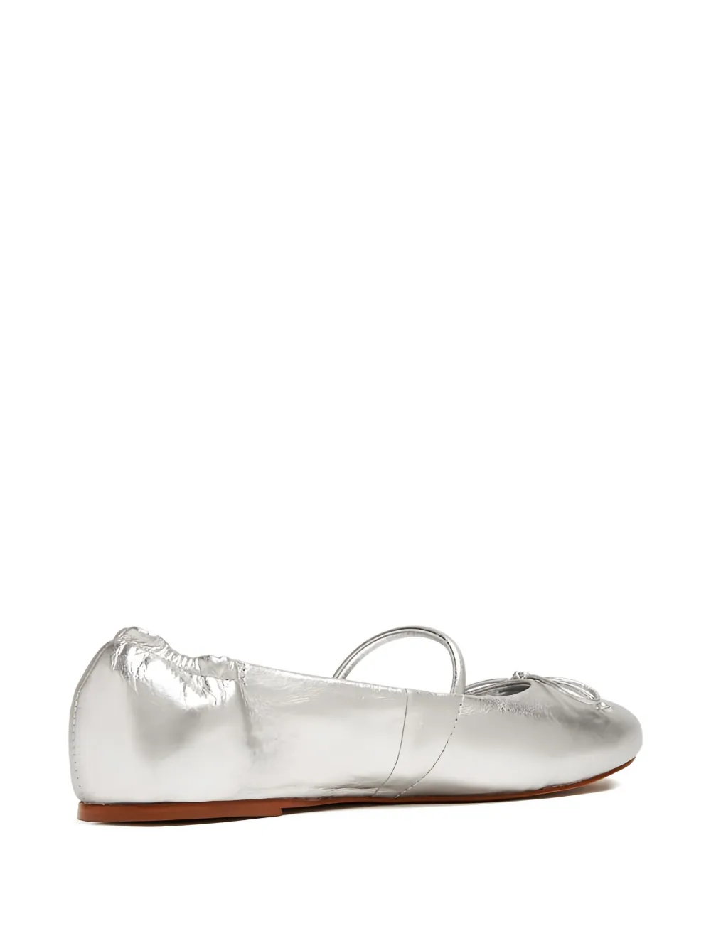 Schutz Fechado bow-embellished ballet flats Silver