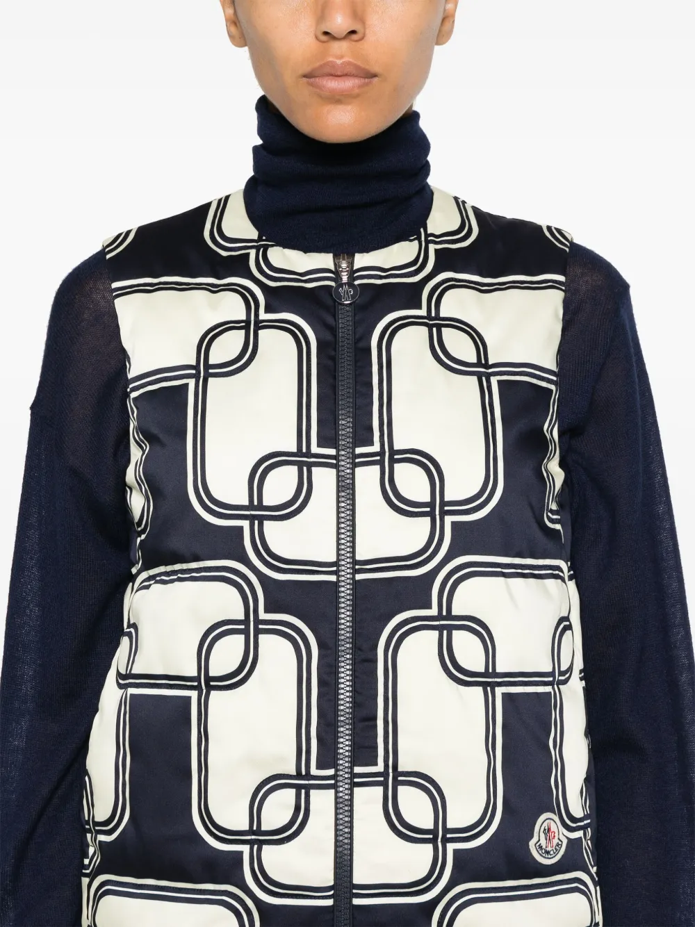 Moncler Spencer met Fedra Chain-print Geel